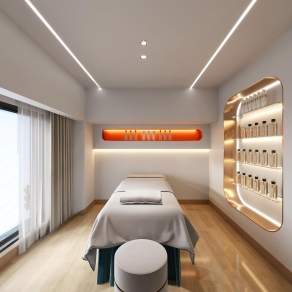 现代美容院包厢3D模型下载